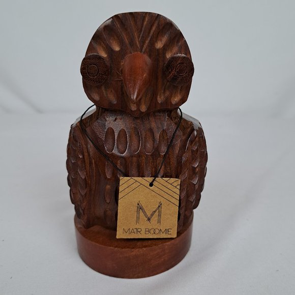 Matr Boomie Handcarved Solid Wood Eyeglasses Holder - Picture 1 of 15